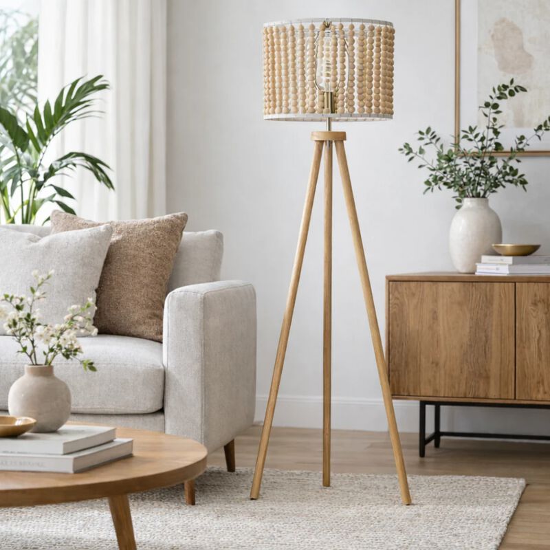 ELEMENT ACE Slim Tall Three-Legged Standing Floor Lamp with Foot Switch Control, Plug-In Operation, Ideal for Reading Corners, Bedside, Study Areas and Living Rooms image number 6