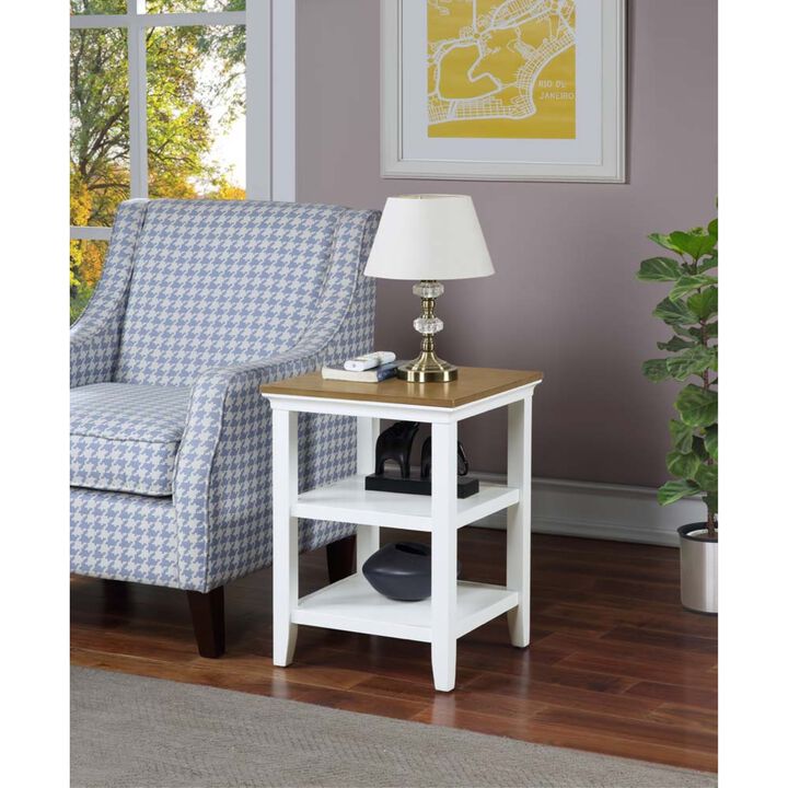 Convenience Concepts Tribeca End Table, Driftwood/White