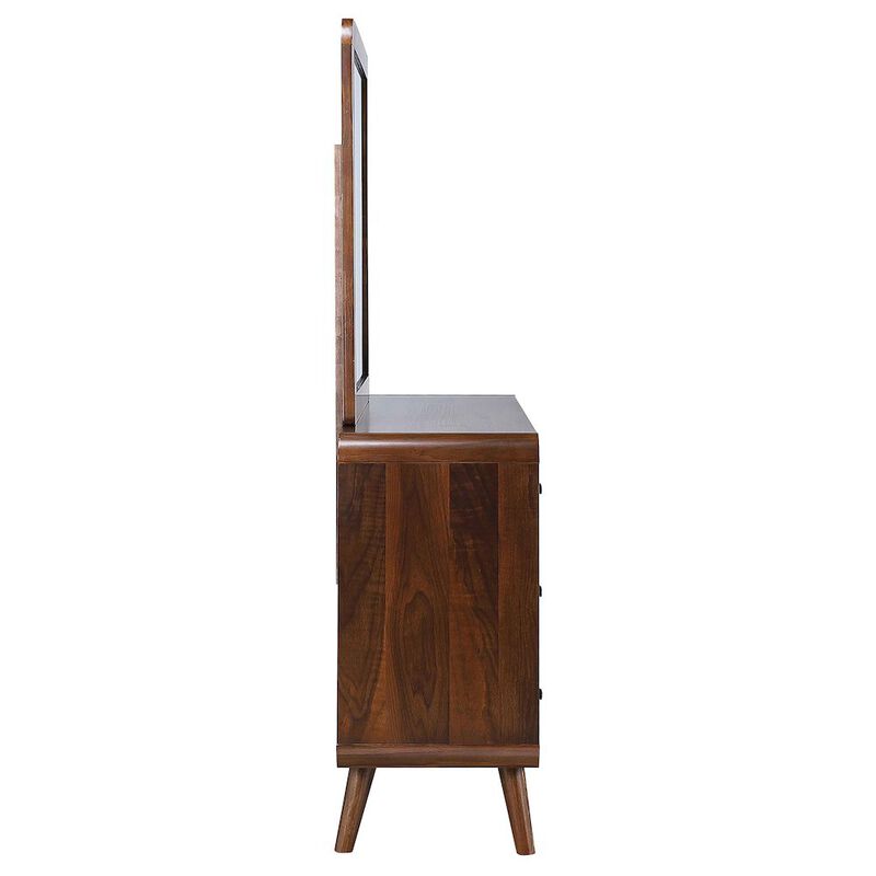 Coaster Co. of America Robyn 6-drawer Dresser with Mirror Dark Walnut image number 6