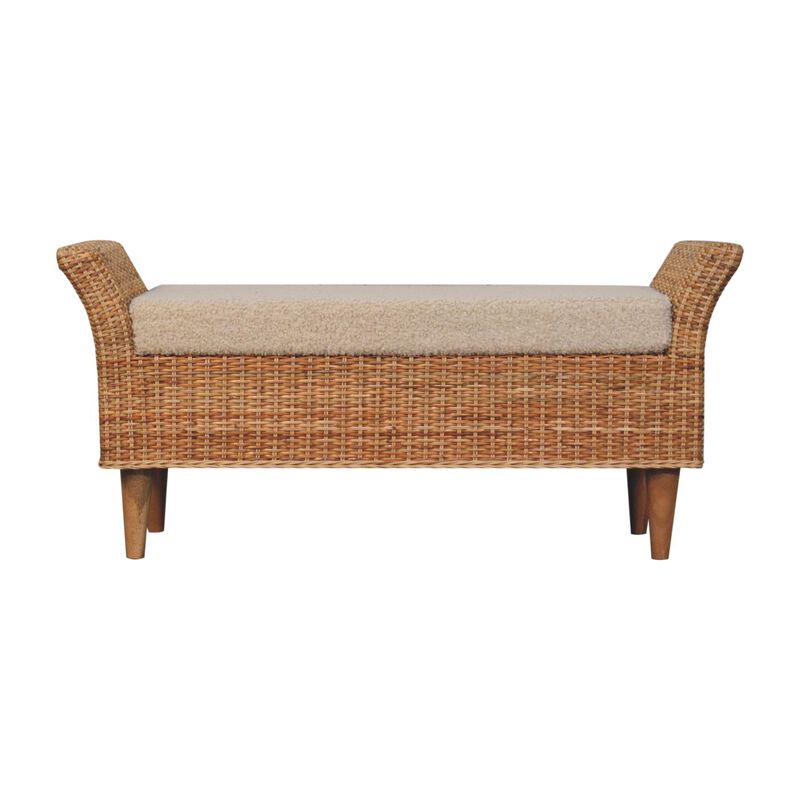 Artisan Furniture Solid Wood Riviera Woven Bench