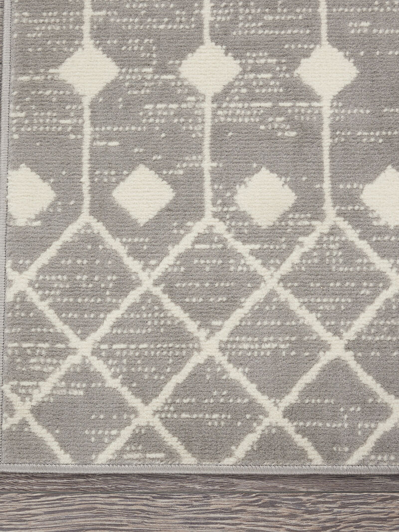 Grafix GRF37 Gray 2' x 4' Rug