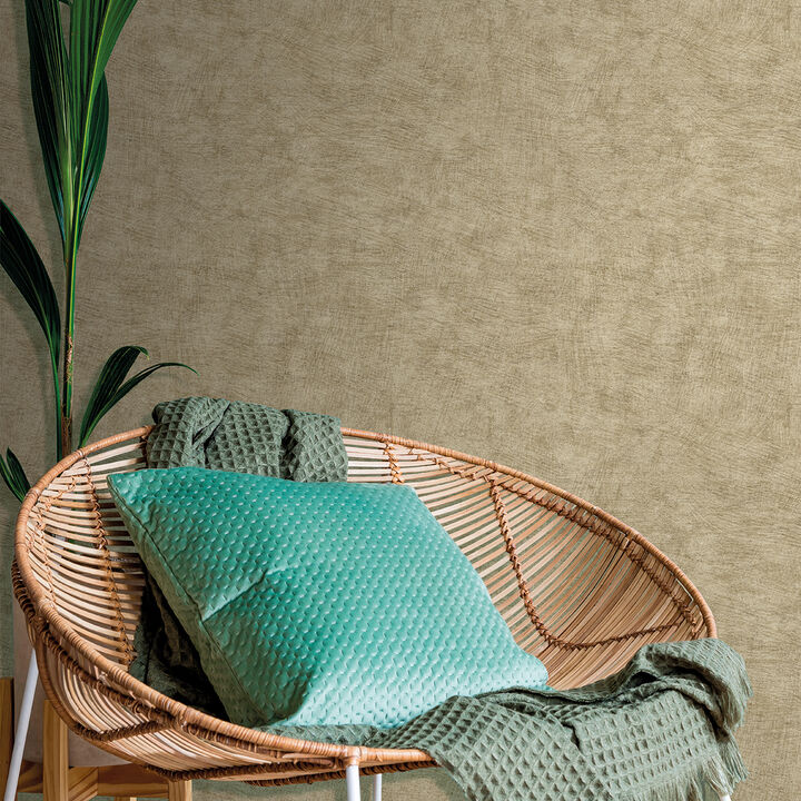 Pampas Plain Brushed Texture Wallpaper
