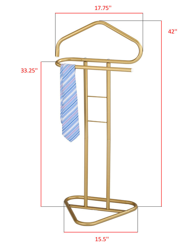 Kings Brand Furniture - Kalblins Metal Clothing Wardrobe Suit Valet Rack Stand image number 2