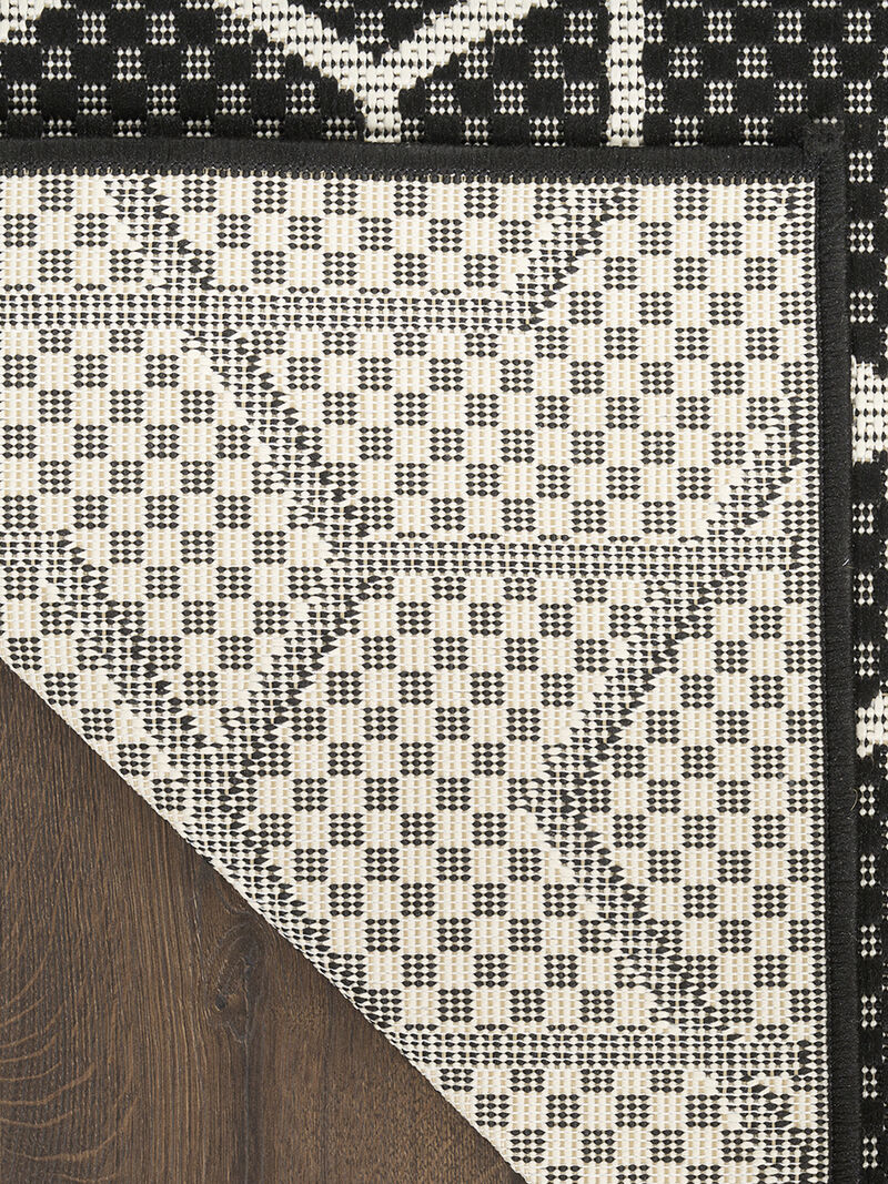 Horizon Indoor/Outdoor HOZ01 Black 2' x 6' Rug