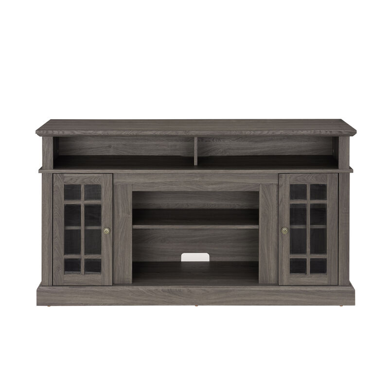 GOODSILO Classic TV Media Stand with Open and Closed Storage for 65-Inch TVs Modern Entertainment Console with Adjustable Shelves image number 0