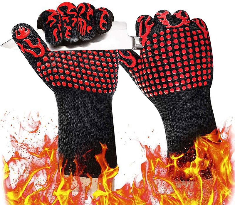 18 inch Extreme Heat Resistant Grill Gloves - 1 Pair image number 2