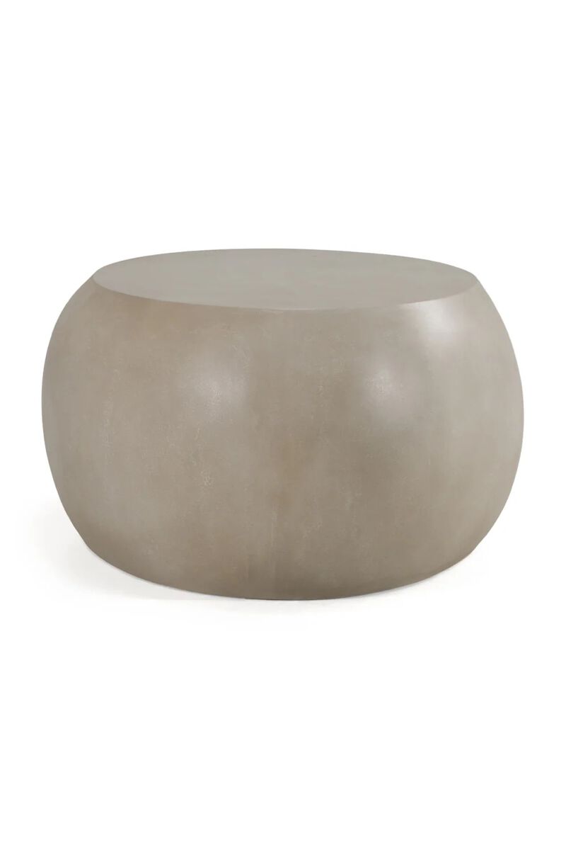 Oval Concrete Coffee Table | OROA Modern Denny image number 2