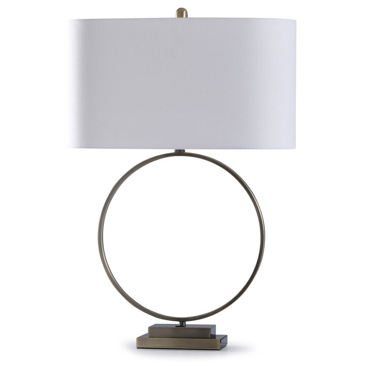 Metal Circular Table Lamp (Set of 2)