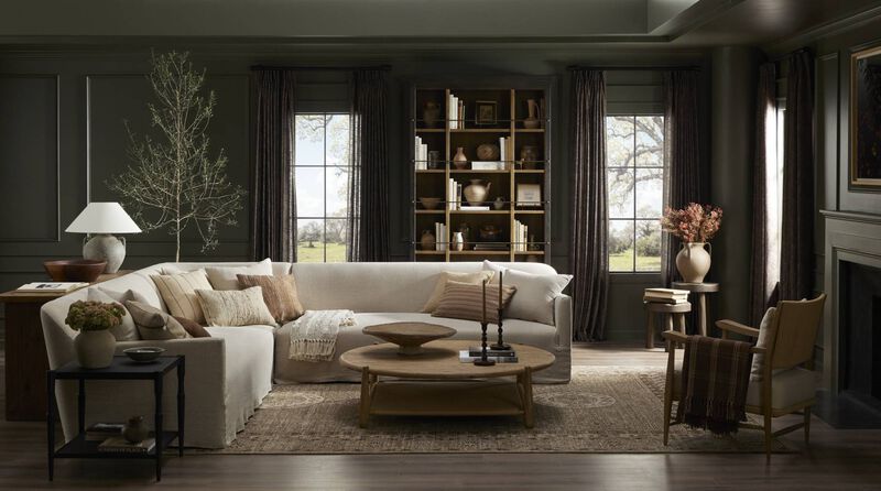 Alistair Smoked Black Bookcase