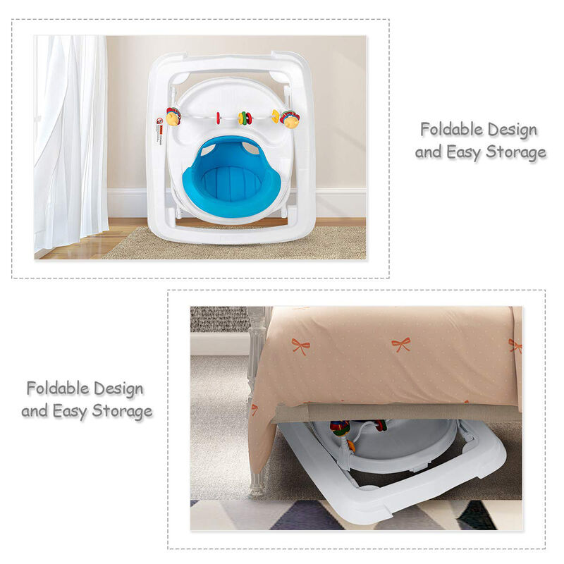 Removable Folding Portable Baby Walker for Easy Storage and Baby Mobility Training