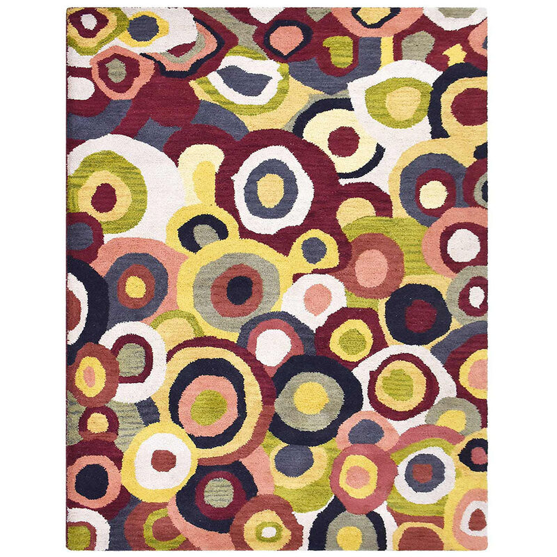 RUGSOTIC CARPETS HAND TUFTED WOOL ECO-FRIENDLY AREA RUGS - Contemporary Modern Design, High Pile Handmade Area Rugs for Living Room, Bed Room (K11125) image number 0