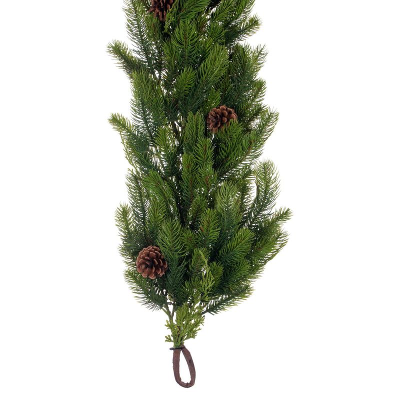 Vickerman 6' x 12" Holiday Pine Garland with Cones image number 2