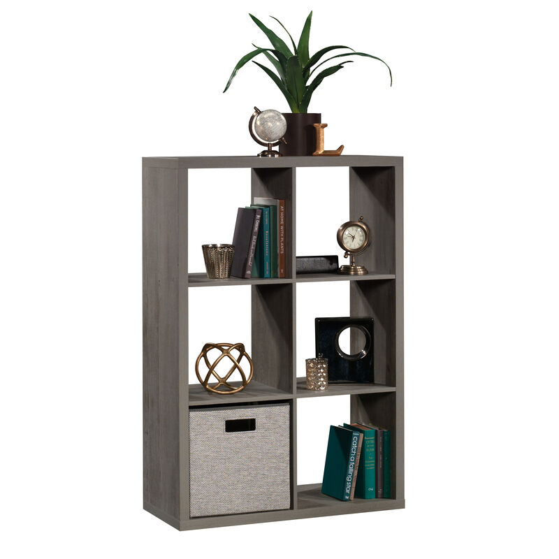 6-Cube Organizer Storage Bookcase, Gray