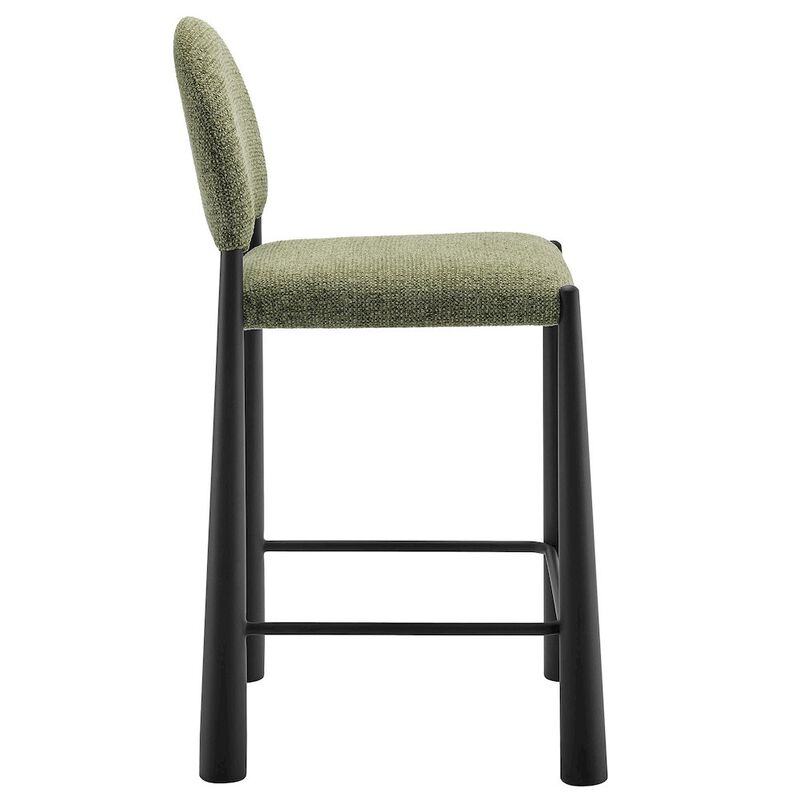 Hayley Upholstered Fabric Counter Stools Set of 2 image number 5