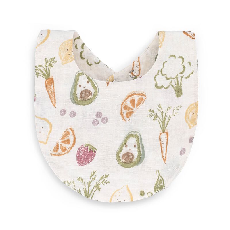 Clementine Fruit & Veggie Cotton Bandana Baby Bib (3 Pack) image number 2