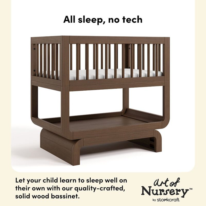 Santorini Deluxe 3-in-1 Convertible Bassinet - Hazelnut image number 6