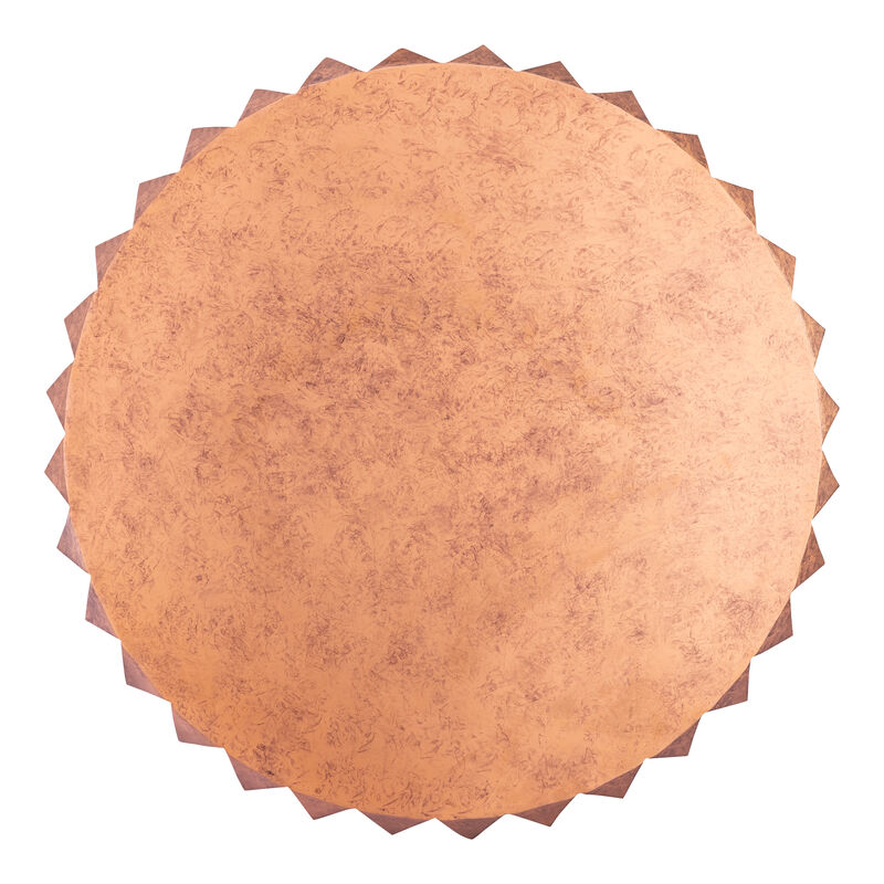 Talveris Gold Faceted Cylinder Coffee Table image number 2