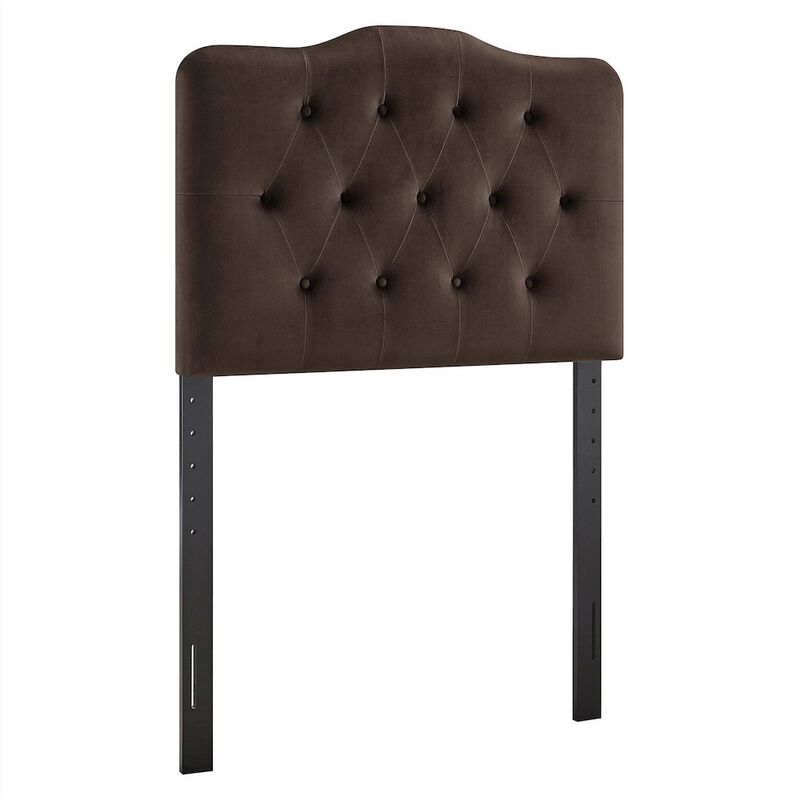 Annabel Stain-Resistant Performance Velvet Twin Headboard image number 0