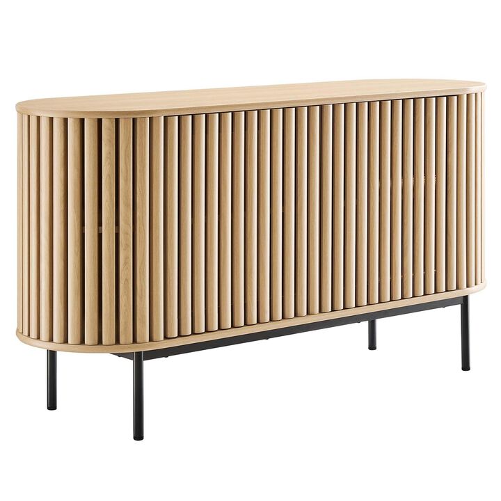 Modway EEI-6590-OAK Fortitude 59&rdquo; Oval Sideboard, Oak