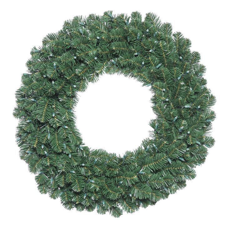 Vickerman 36" Oregon Fir Double Door Artificial Christmas Wreath, Unlit - Faux Fir Christmas Wreath - Indoor Seasonal Home Wall Decor