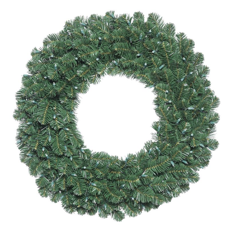 Vickerman 36" Oregon Fir Double Door Artificial Christmas Wreath, Unlit - Faux Fir Christmas Wreath - Indoor Seasonal Home Wall Decor image number 0
