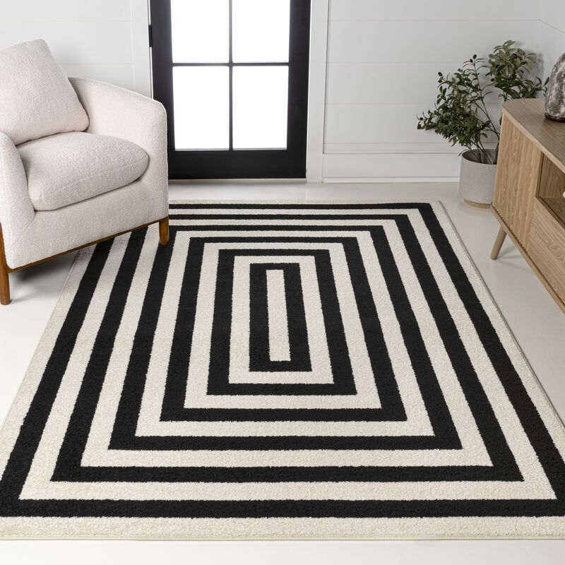 Bandol Modern Classic Mitre Stripe Area Rug