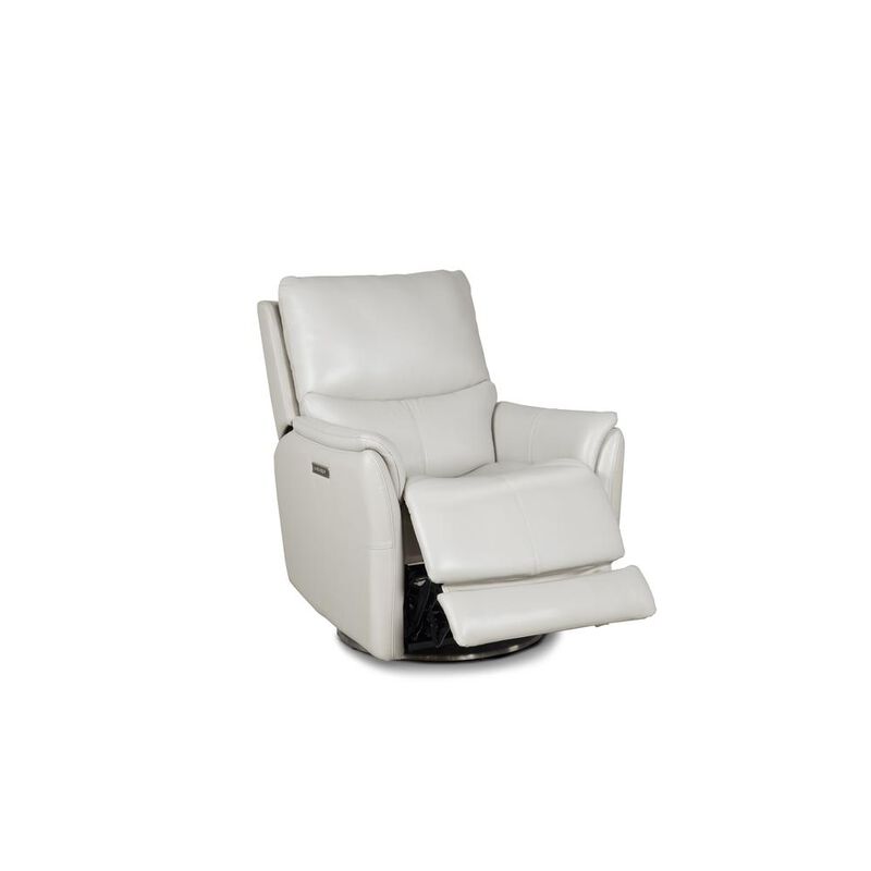 Barcalounger Salem Swivel Recliner w/Power Recline, Power Head Rest & Power Lumbar (Lay Flat)