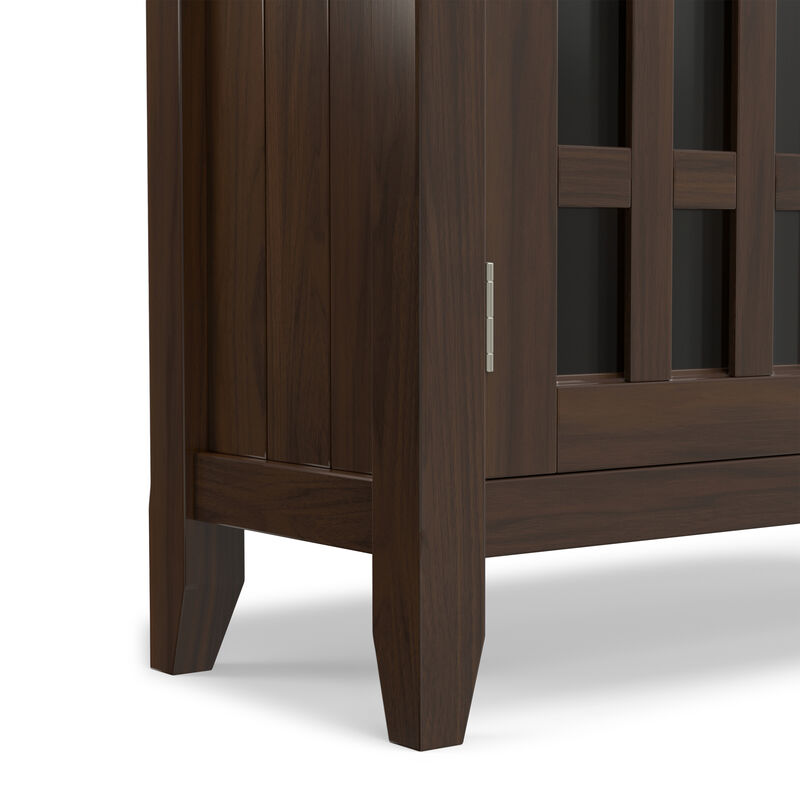 Bedford SOLID WOOD 32 inch Wide Transitional Low Storage Media Cabinet in Dark Tobacco Brown image number 9