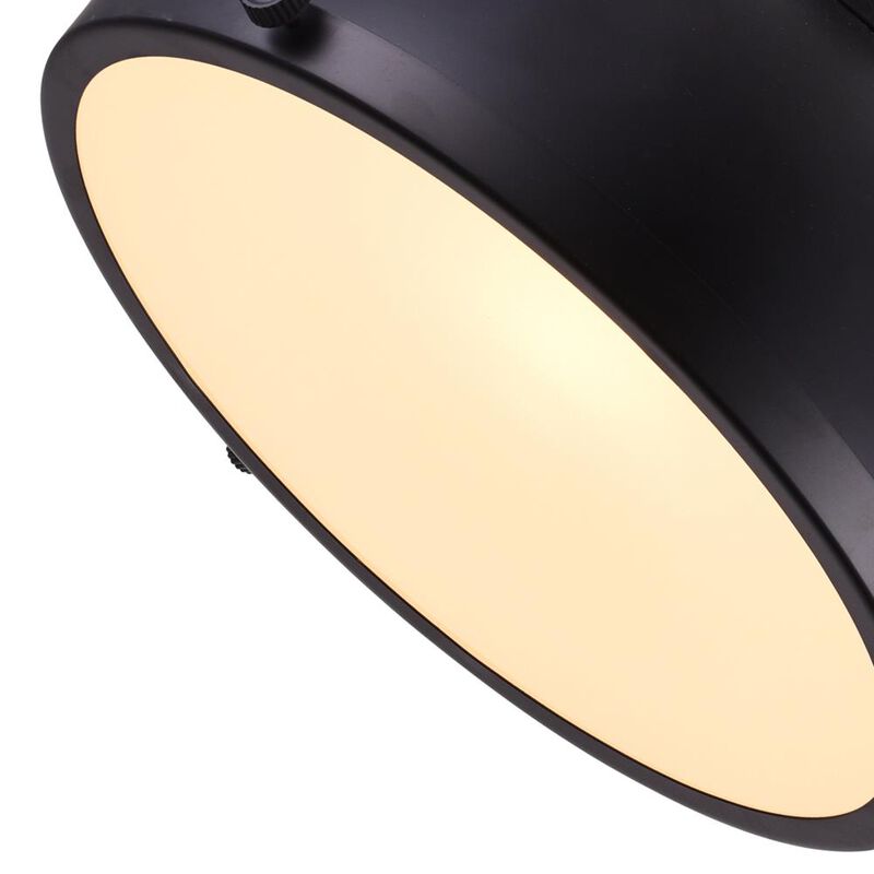 Strum 1 Light Down Pendant With Black Finish