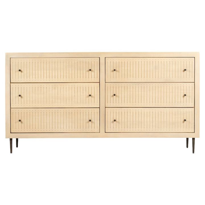 Sampson 6-Drawer Dresser in Aged Natural