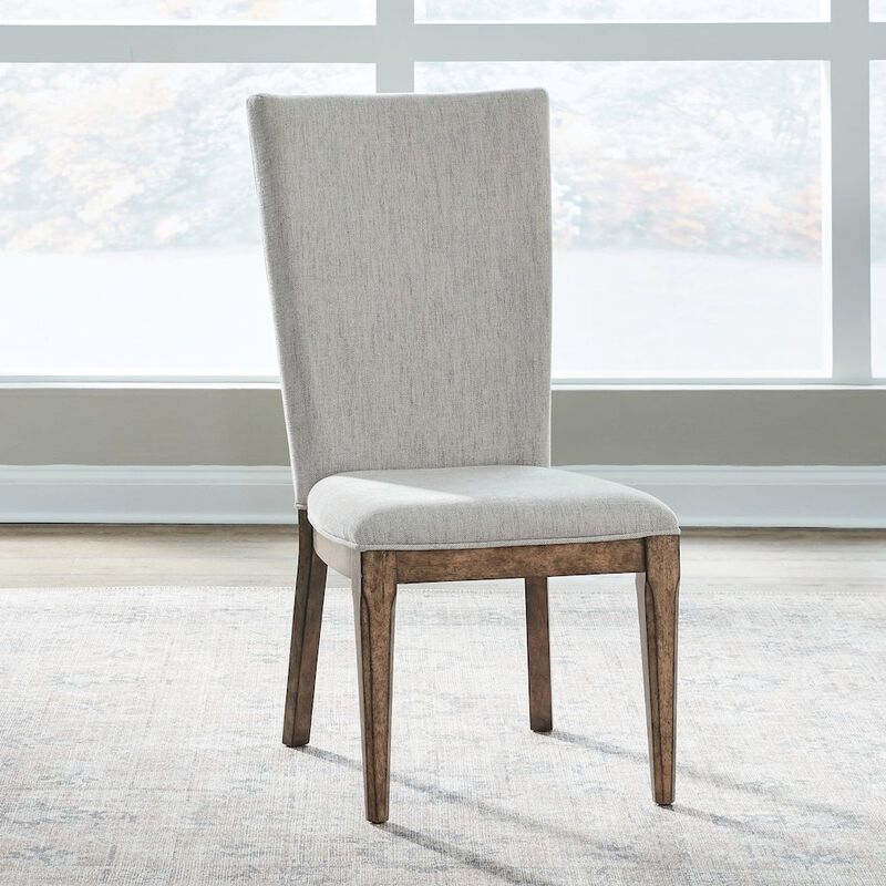 Liberty Furniture Carolina Park Upholstered Side Chair for Dining Room - Set of 2  - Amber Brown image number 8