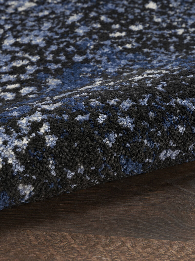 Passion PSN10 Light Blue/Black 6' x 9' Rug