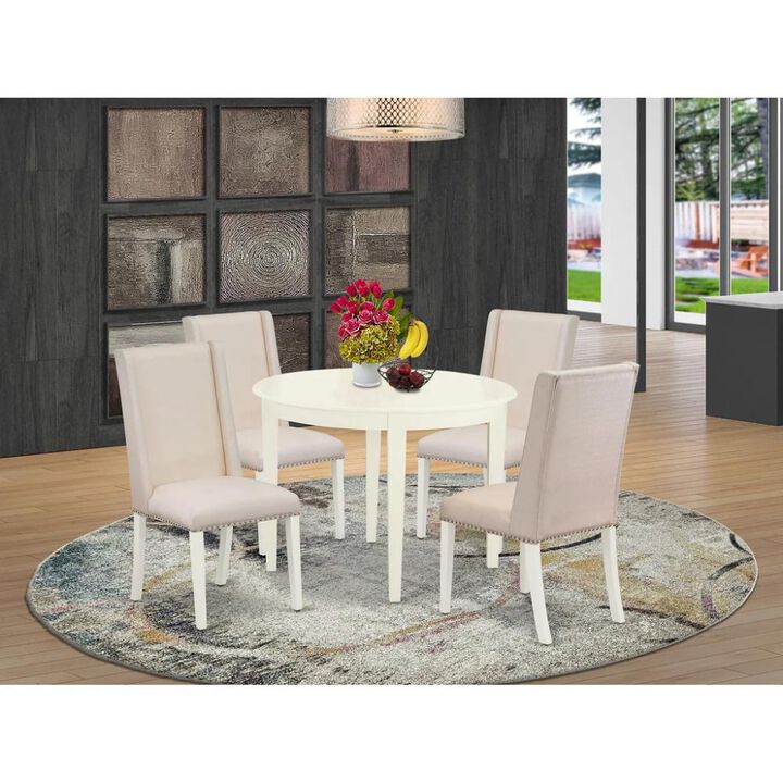 Dining Room Set Linen White