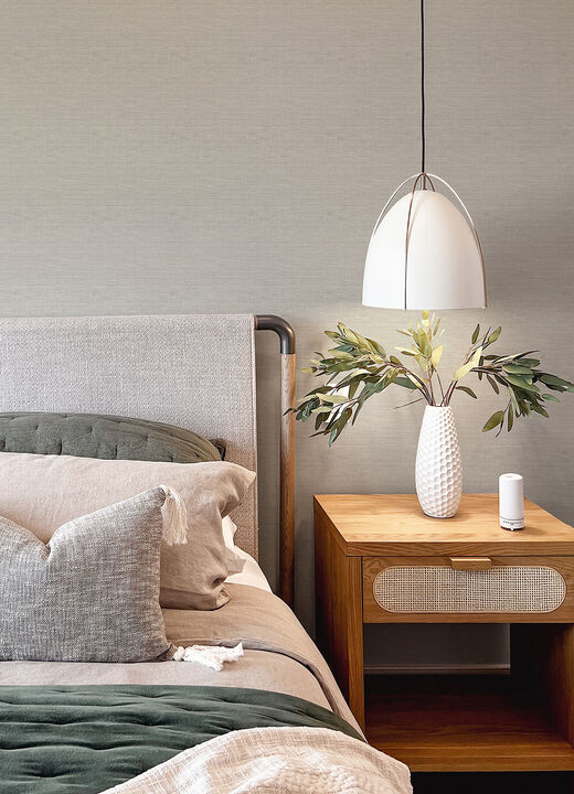 Agave Stone Faux Grasscloth Wallpaper
