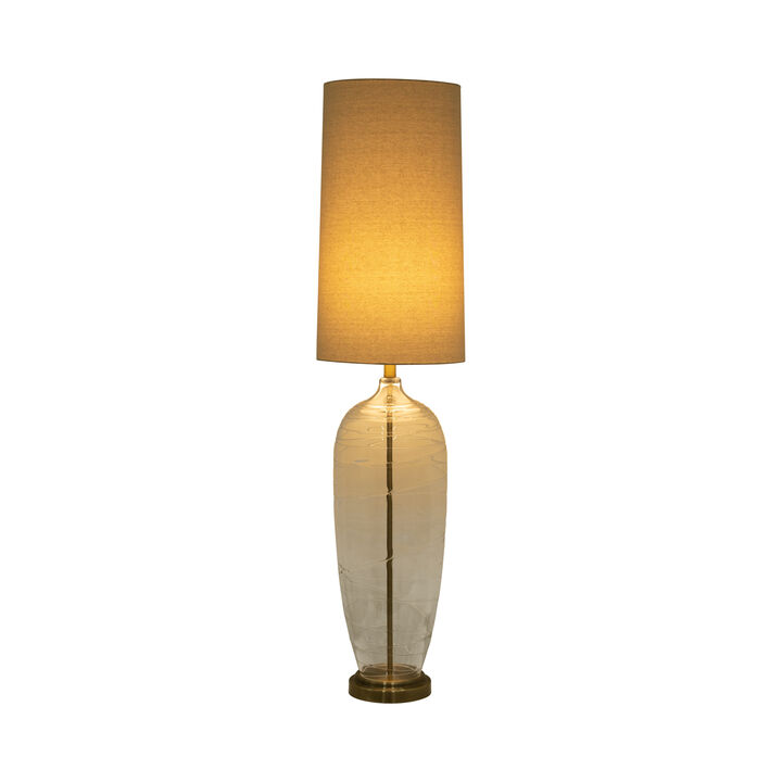 Glass 50" Bottle Table Lamp