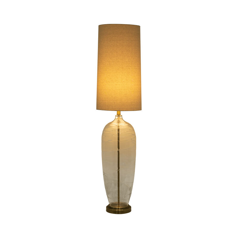 Glass 50" Bottle Table Lamp image number 1