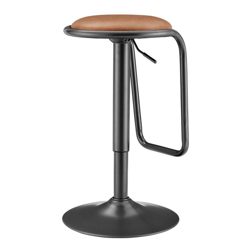 Elijah PU Gaslift Bar Stool, (Set of 2)