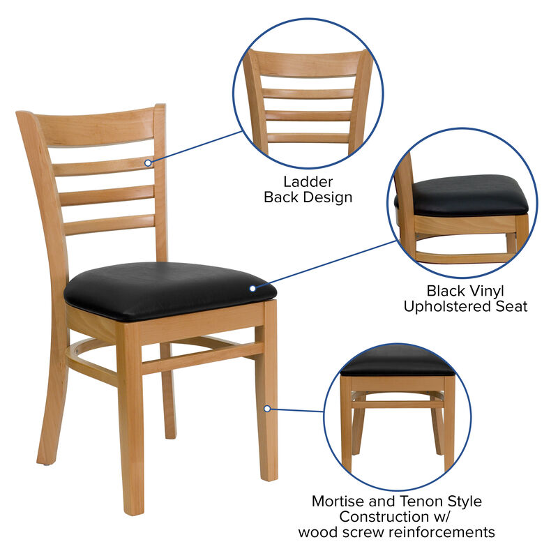 Wood Restaurant Chairs image number 3