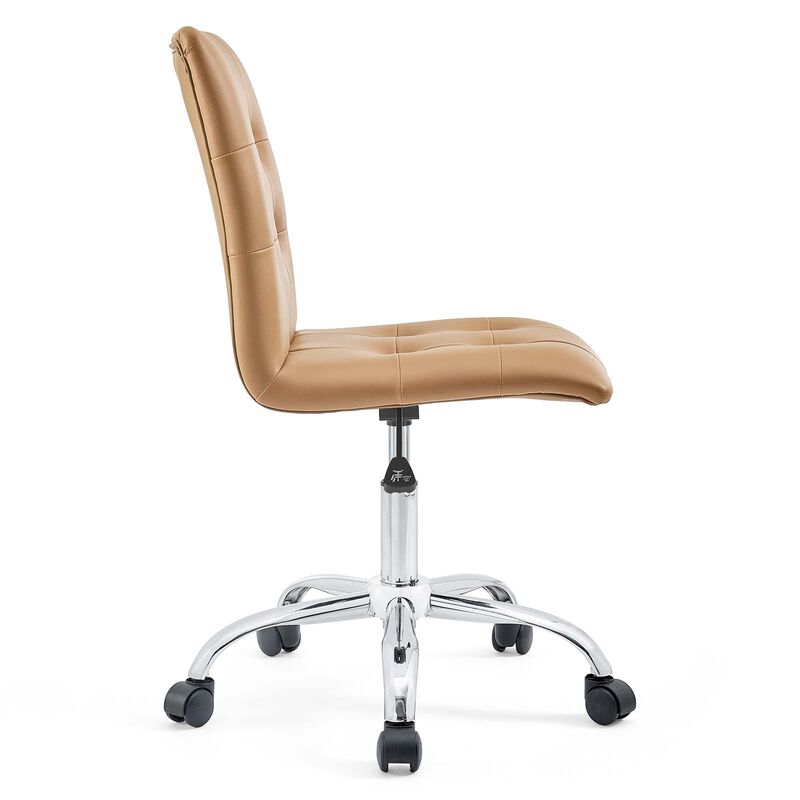 Modway Furniture - Prim Armless Mid Back Office Chair Orange image number 3