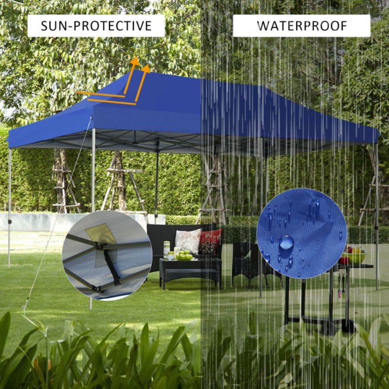 Adjustable Folding Heavy Duty Sun Shelter with Carrying Bag