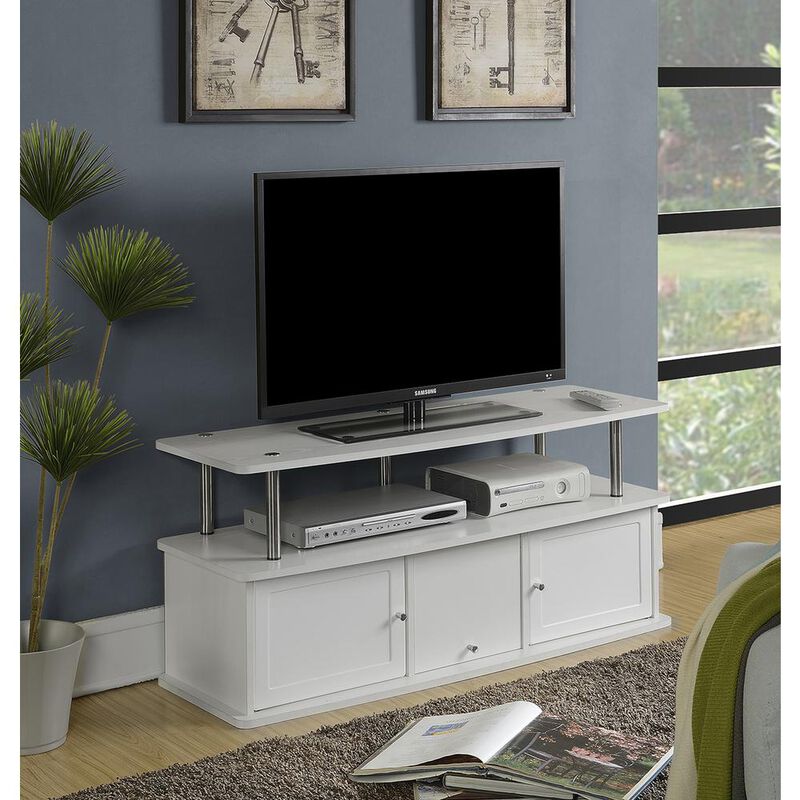 Convience Concept, Inc. TV Stand with 3 Storage Cabinets and Shelf for TVs up to 55 inches