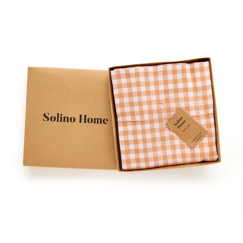 Linen Tablecloth - Gingham Check image number 4