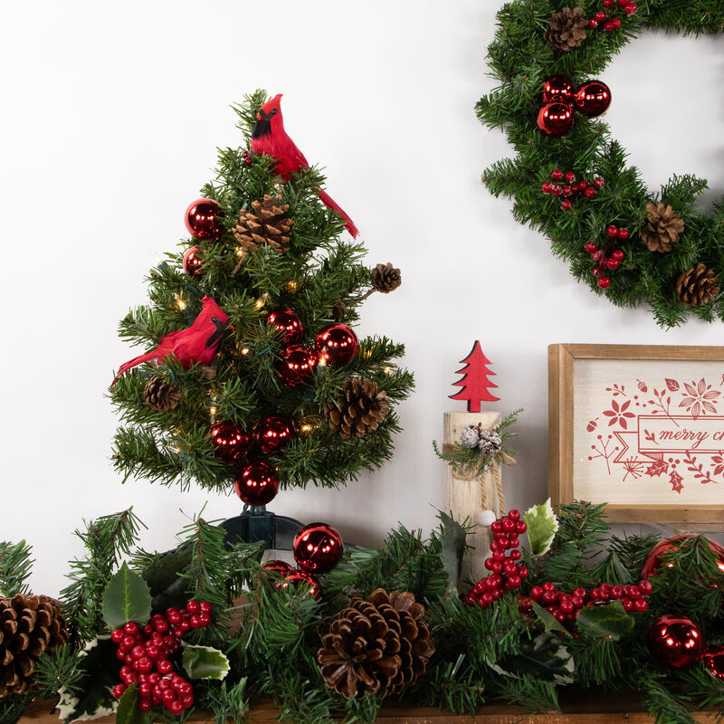 18" Pre-Lit Medium Canadian Pine Artificial Christmas Tree - Clear Lights