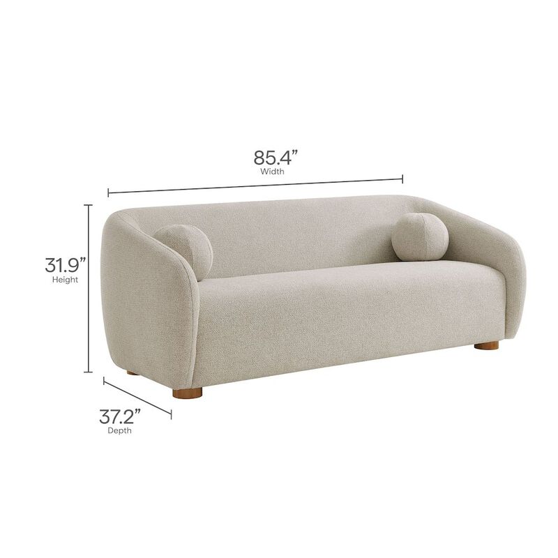 Holland 85" Chenille Fabric Sofa image number 2