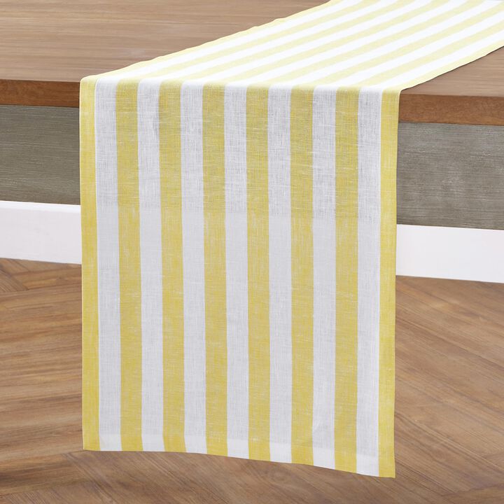 Linen Table Runner - Sorrento Stripe