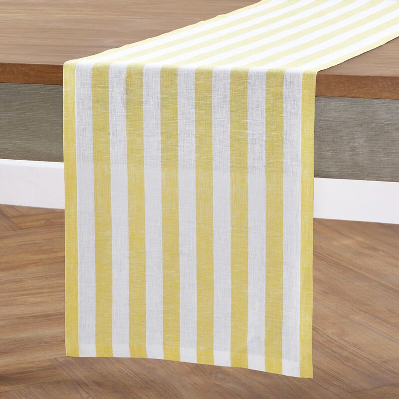 Linen Table Runner - Sorrento Stripe