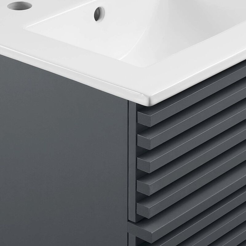 Render 18" Wall-Mount Bathroom Vanity image number 6