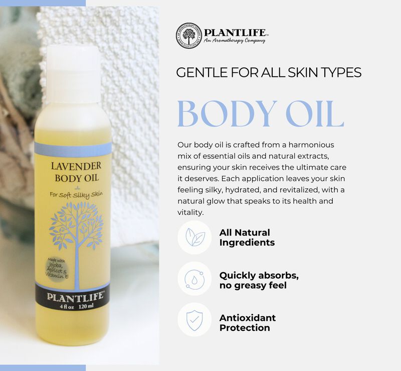 Plantlife Gift Set Vanilla Orange Body Oil 4oz image number 3