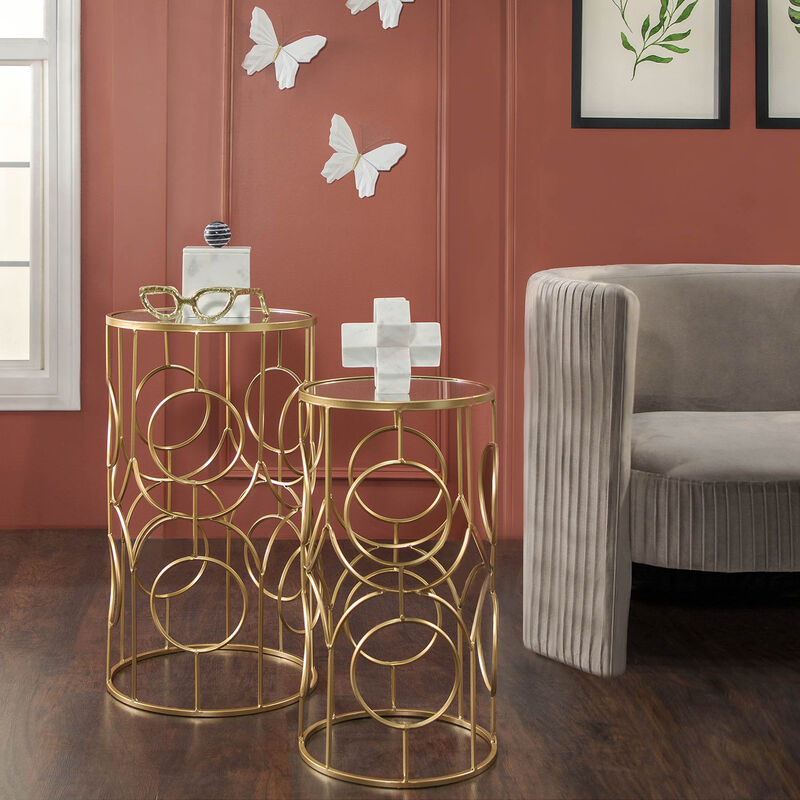 Gold Cat Eye Glasses Sculpture