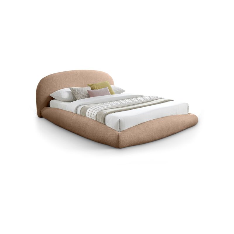 Meridian Furniture Genesis Beige Teddy Fabric King Bed